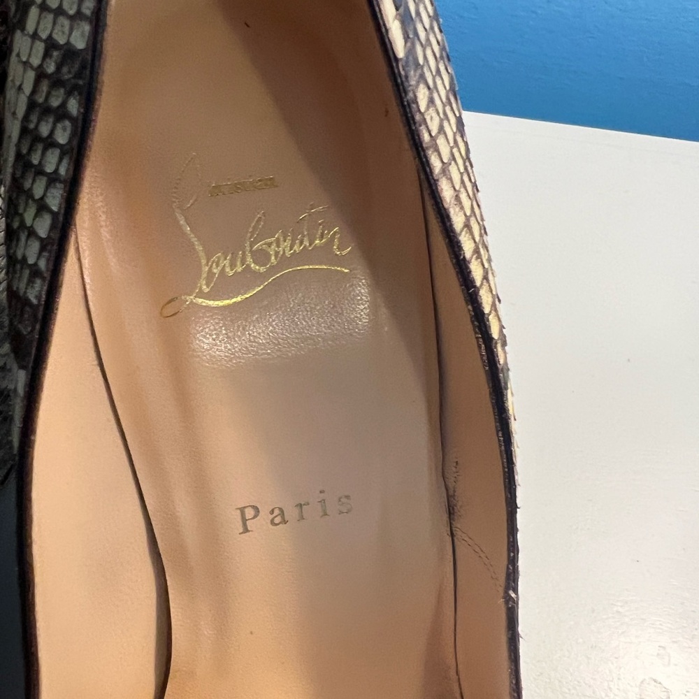Christian Louboutin Authentic Python Leather Clas… - image 6
